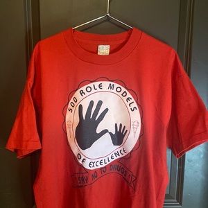 500 role models of excellence “say no to drugs” 1990s Fruit of the Loom xl